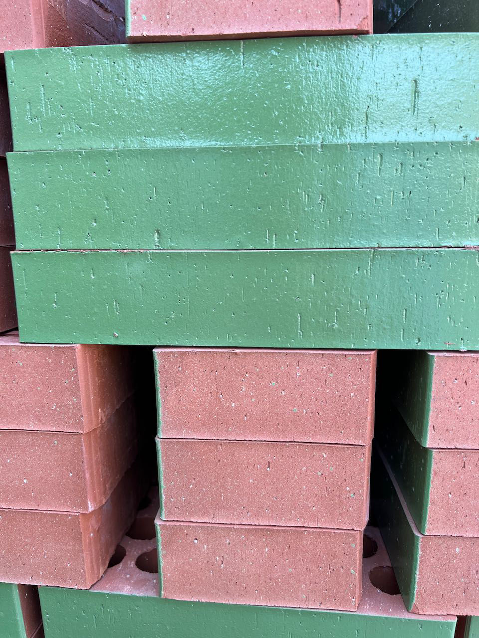 Ladrillos cerámicos caravista verdes