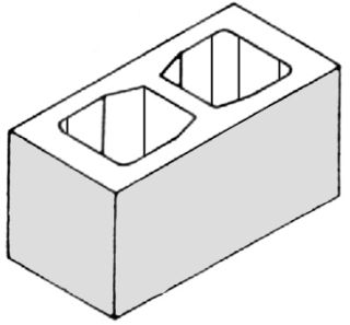 Bloque 4 caras Liso